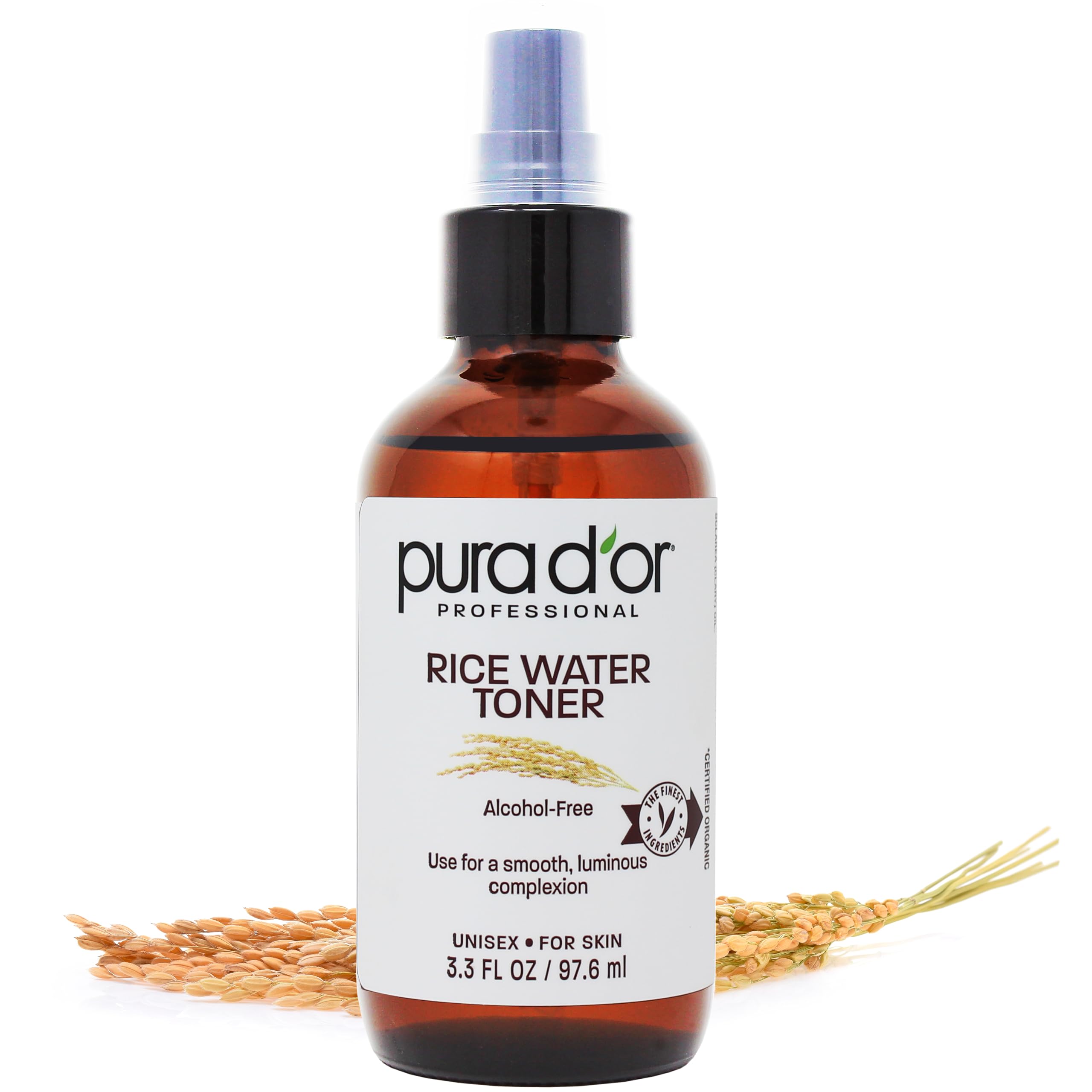 Foto 2 pulgar | Tónico Facial Pura D'or  Agua De Arroz  100 Ml  Iluminador E Hidratante - Venta Internacional.