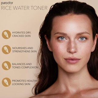 Foto 2 | Tónico Facial Pura D'or Agua De Arroz 100 Ml Iluminador E Hidratante - Venta Internacional.