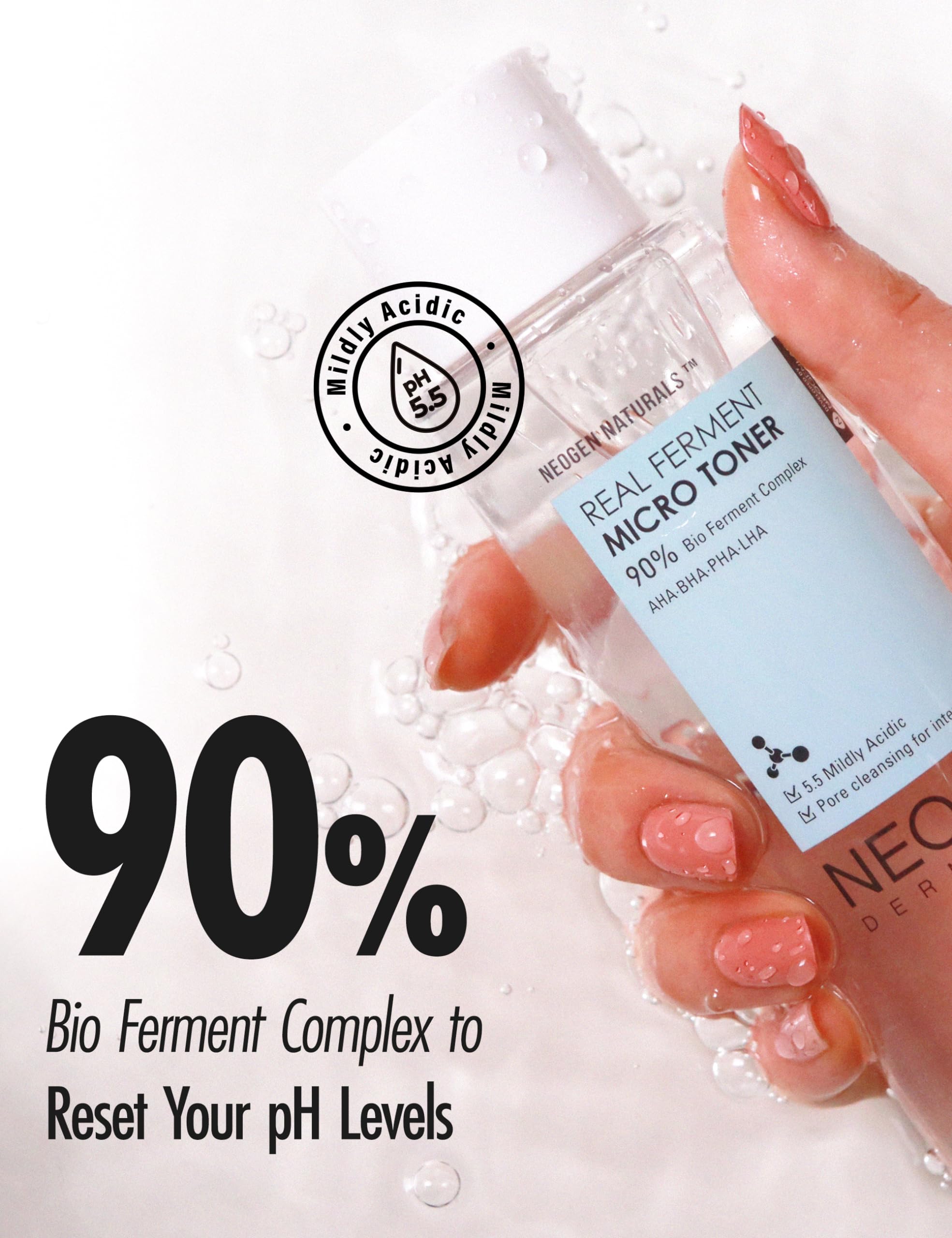 Foto 3 pulgar | [tonificador] Microtónico Neogen Dermalogy Real Ferment  150 Ml - Venta Internacional.