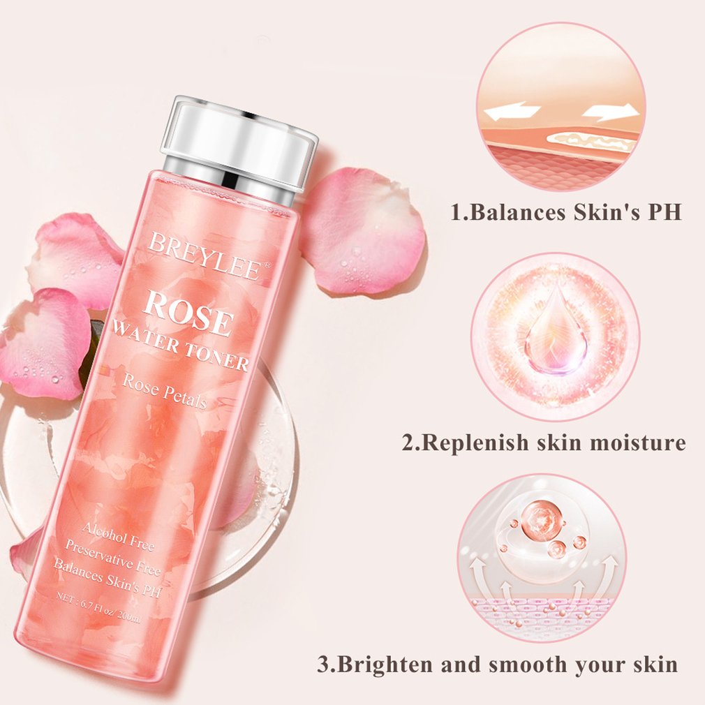 Foto 3 pulgar | Tónico Con Pétalos De Rosa  200 Ml  Hidratante Y Equilibrio Del Ph - Venta Internacional.