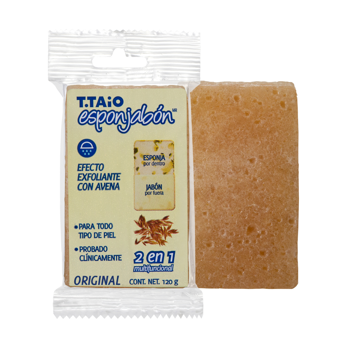 Esponjabon T.taio Avena Exfoliante 2 En 1