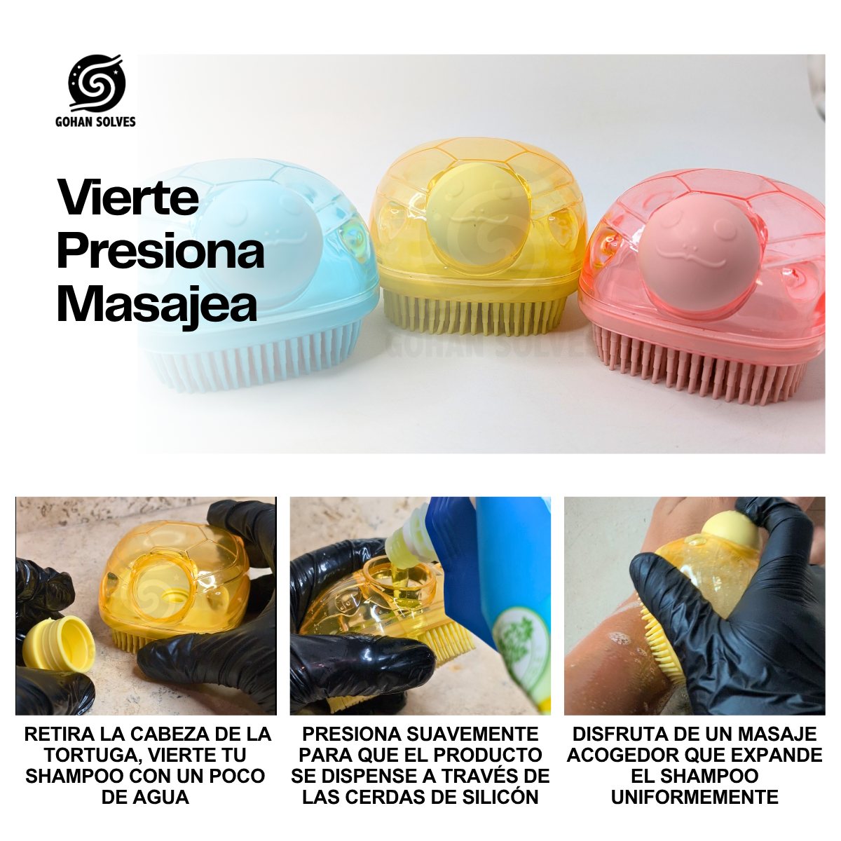 Foto 6 pulgar | Cepillos Exfoliante Garod 3 Piezas