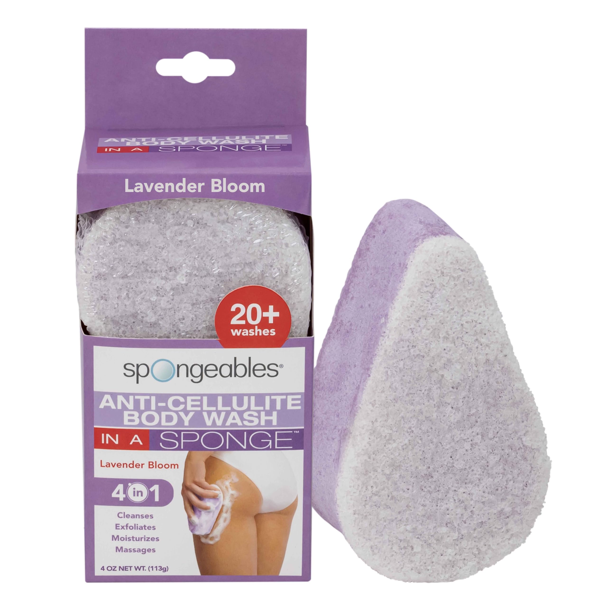 Foto 2 pulgar | Esponja De Gel Corporal Spongeables Anticelulítica Lavanda - Venta Internacional.