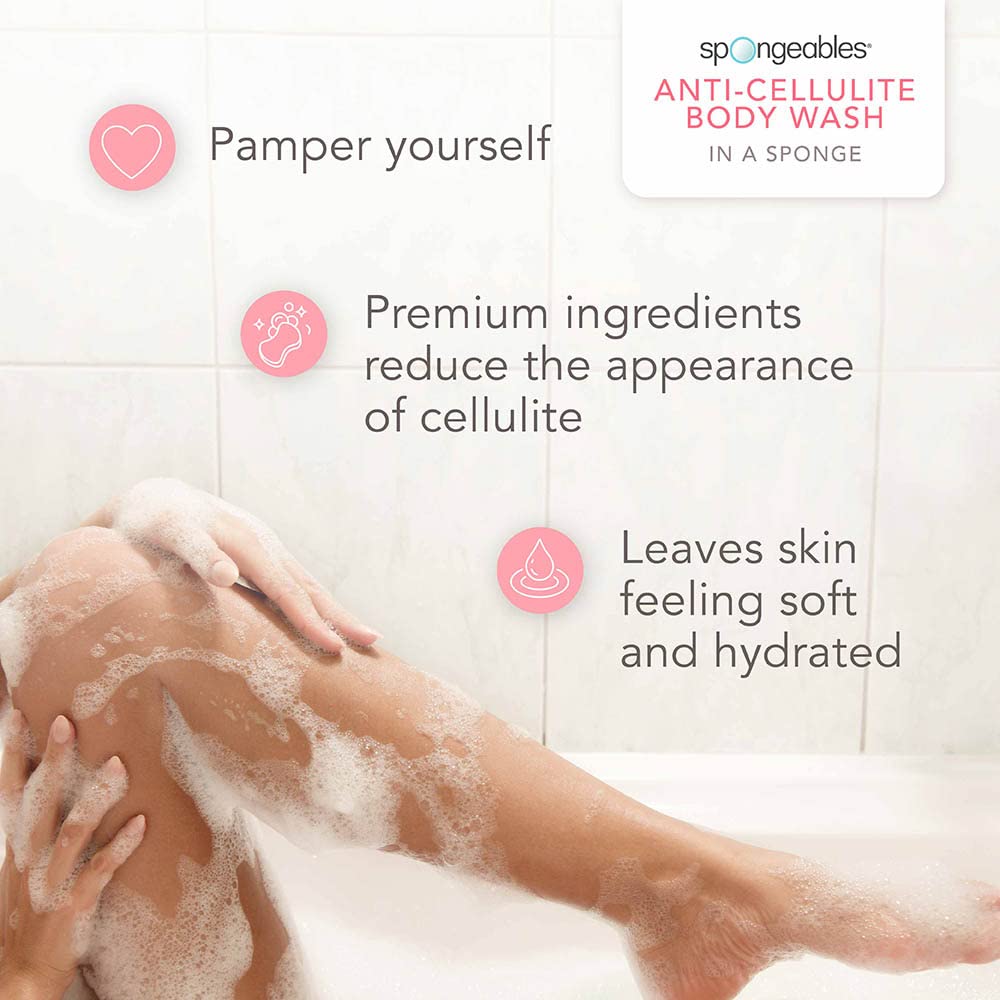 Foto 7 | Esponja De Gel Corporal, Esponjosa, Anticelulítica, Rosa Inglesa - Venta Internacional.