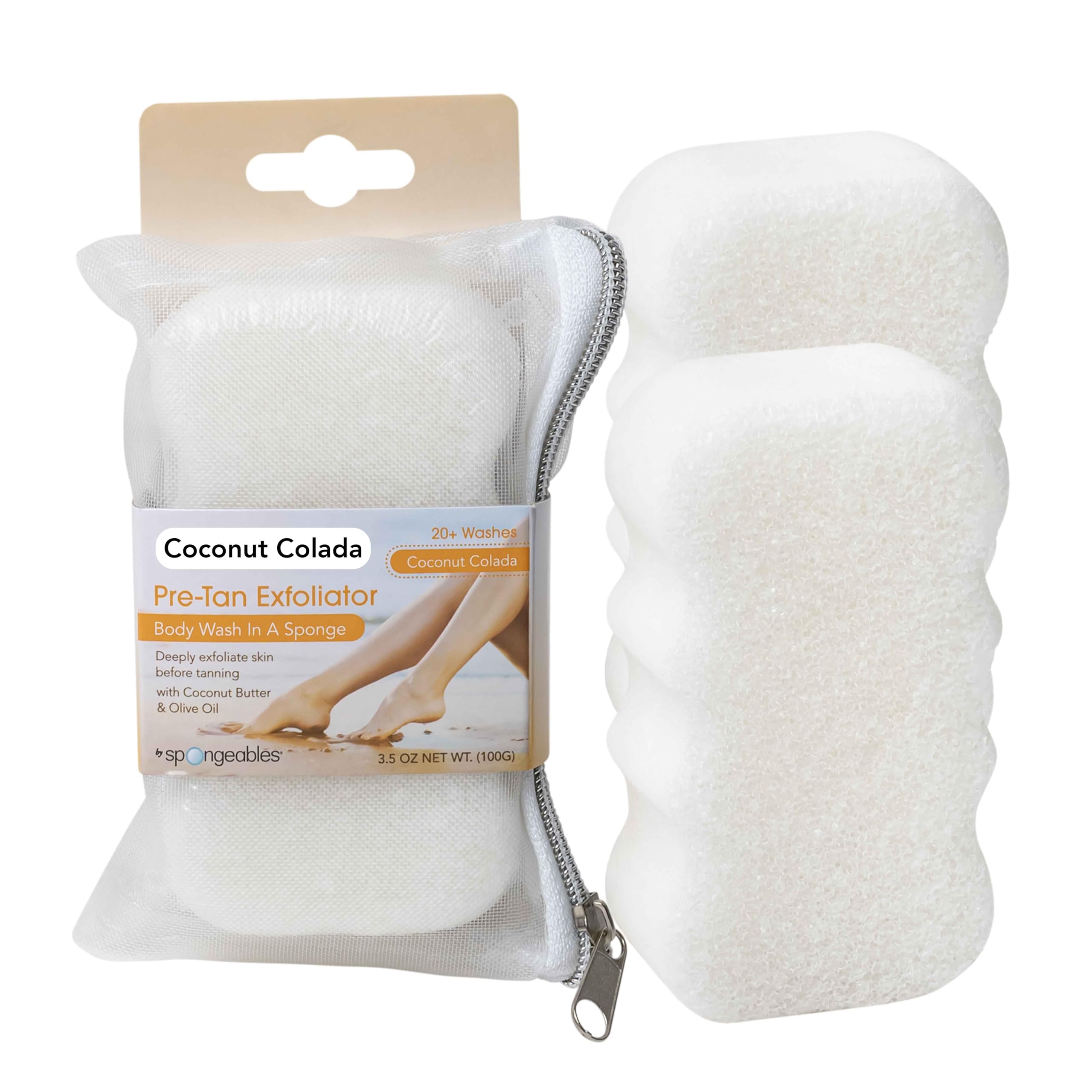 Foto 2 pulgar | Esponja Exfoliante Spongeables Summer Ready Prebronceable, Paquete De 2 - Venta Internacional.