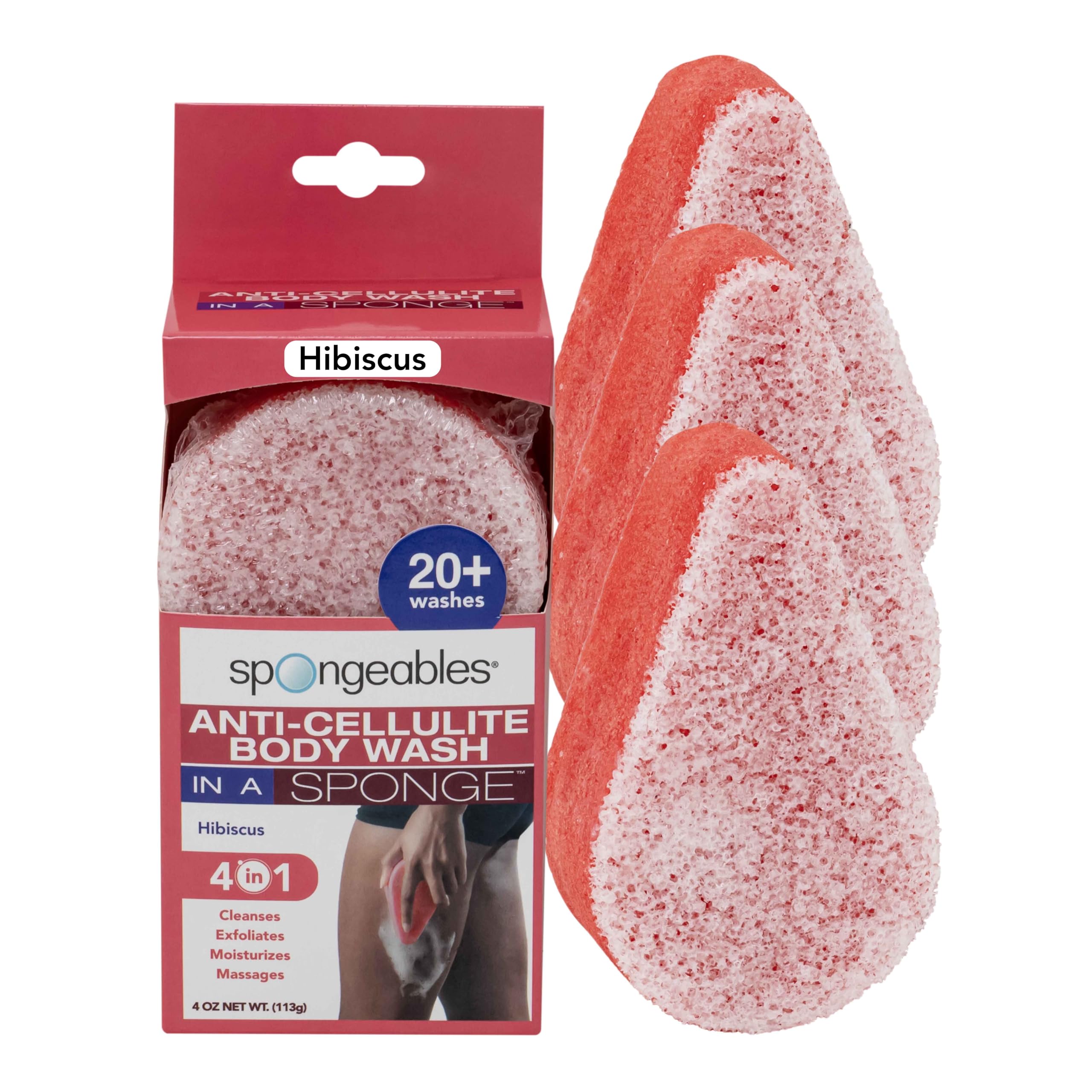 Esponja De Gel De Baño, Esponjosas, Anticelulíticas, 20 O Más, Paquete De 3 - Venta Internacional.