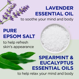 Foto 3 | Baño Espumoso Dr. Teal's Con Sal Pura De Epsom, Lavanda Y Eucalipto, 1 Litro - Venta Internacional.