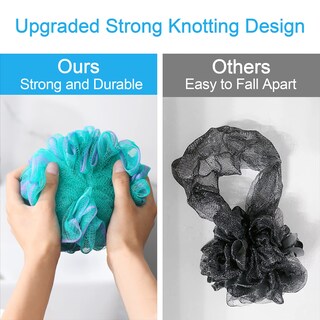 Foto 4 | Juego De 4 Estropajos Exfoliantes Para Baño Loofah Sponge Amazerbath - Venta Internacional.