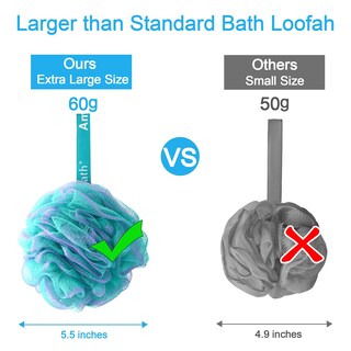 Foto 6 | Juego De 4 Estropajos Exfoliantes Para Baño Loofah Sponge Amazerbath - Venta Internacional.