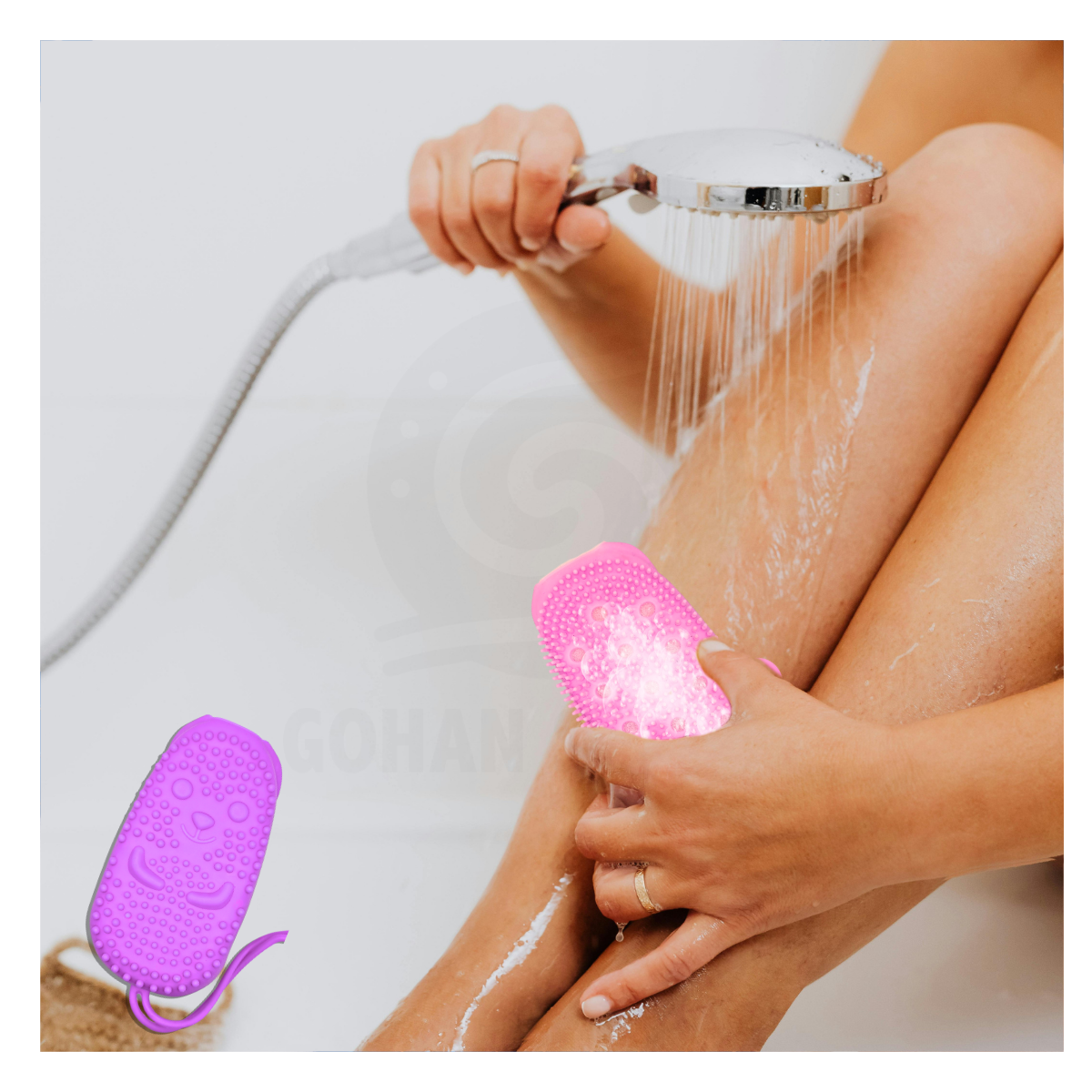 Foto 9 pulgar | 2 Esponjas De Baño Exfoliante D Ducha Cepillo Con Cuerda Spa