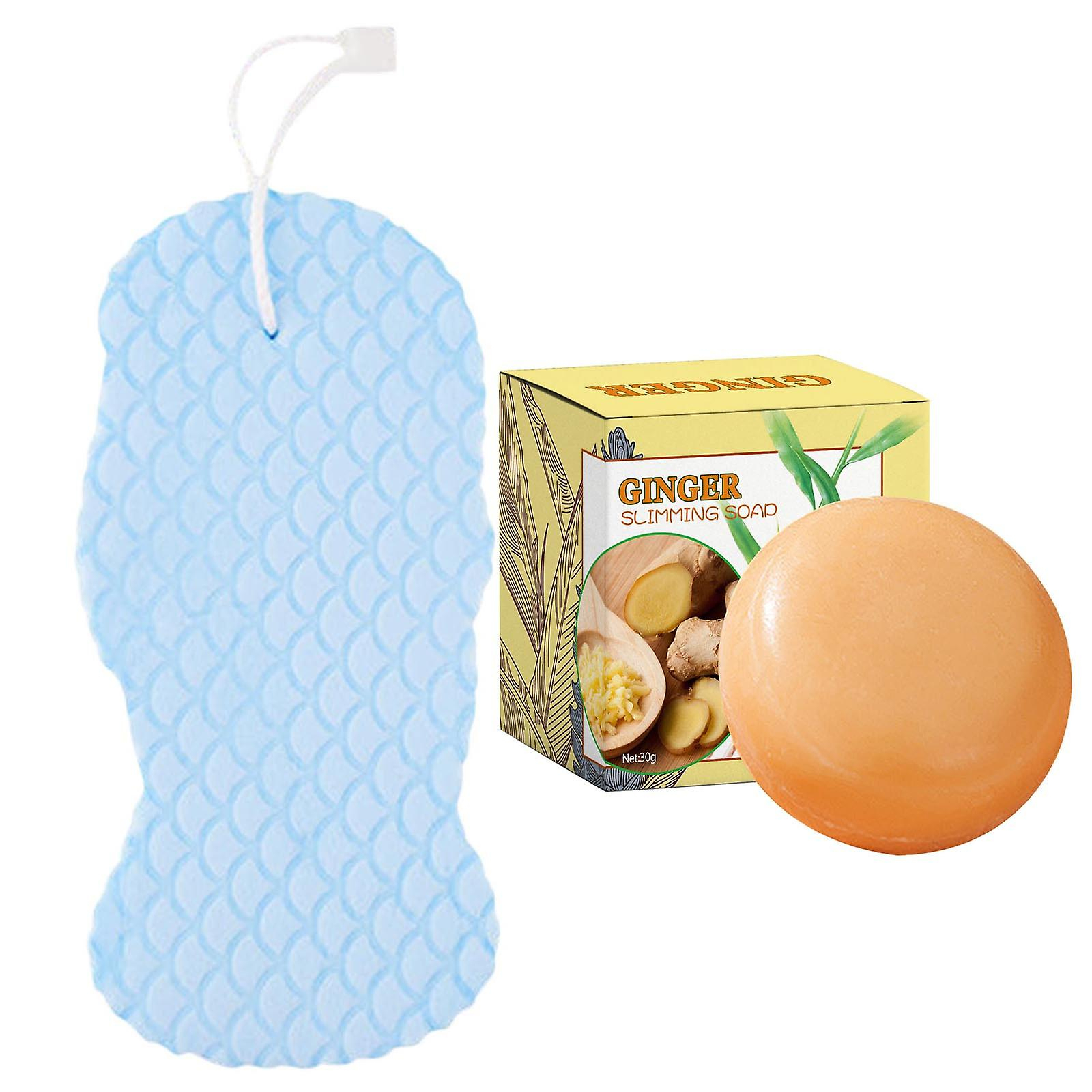 Foto 2 pulgar | Esponja De Jabón Para Adelgazar Y Desintoxicación Linfática Con Aceite Esencial De Jengibre - Venta Internacional.