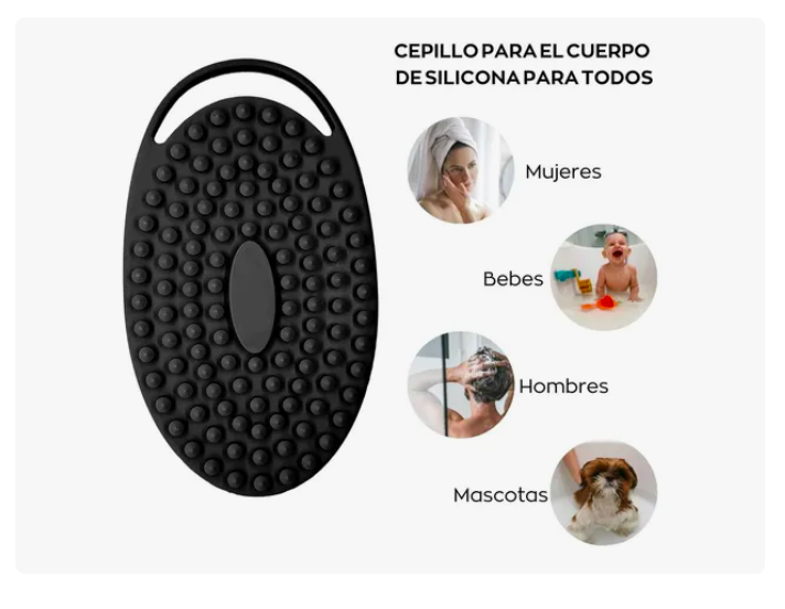 Foto 5 pulgar | Cepillo Corporal Xtellar de Silicón