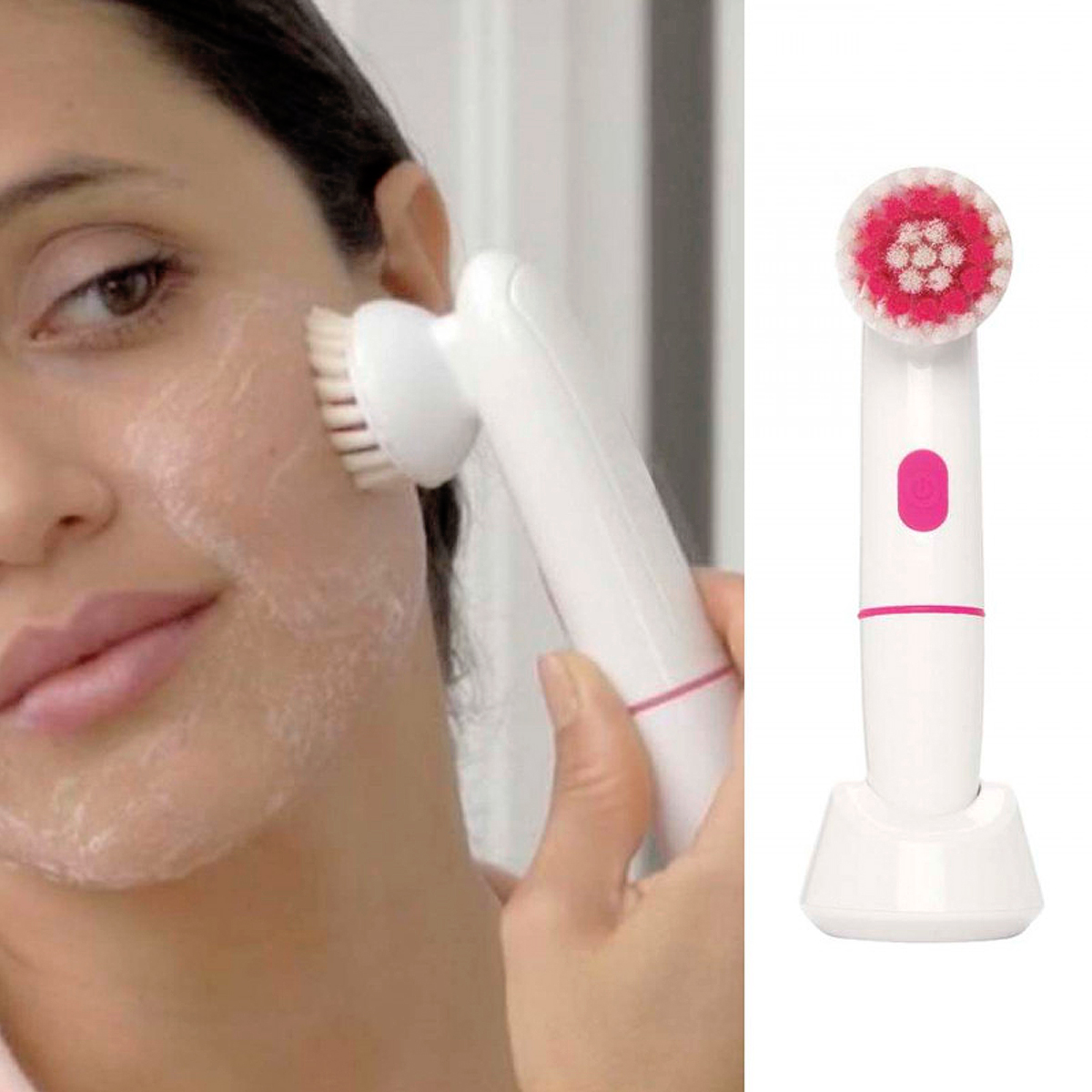 Foto 7 pulgar | Exfoliante Masajeador y Limpiador Tv Ofertas Nano Pedi Touch Blanco con 2 Niveles de Vibración