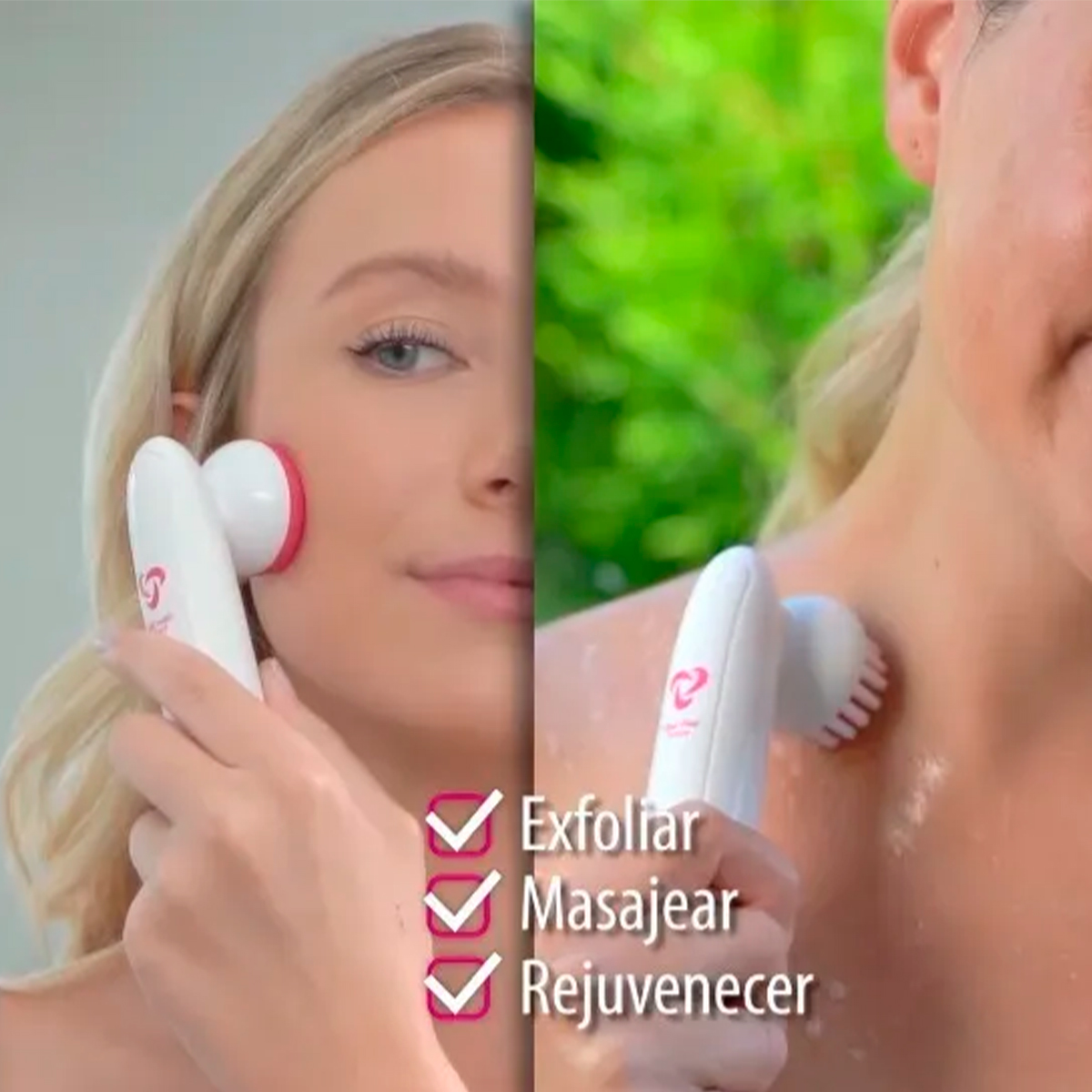 Foto 9 pulgar | Exfoliante Masajeador y Limpiador Tv Ofertas Nano Pedi Touch Blanco con 2 Niveles de Vibración