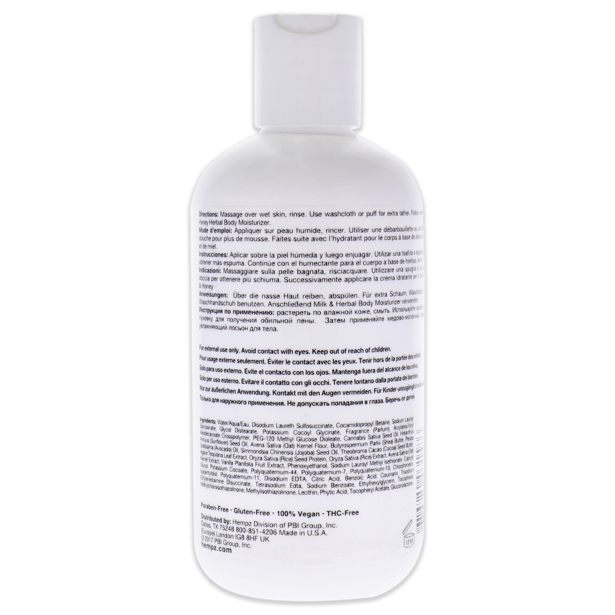 Foto 2 | Hempz Aromabody Milk And Honey Herbal Body Wash For Unisex 8 Oz Body Wash