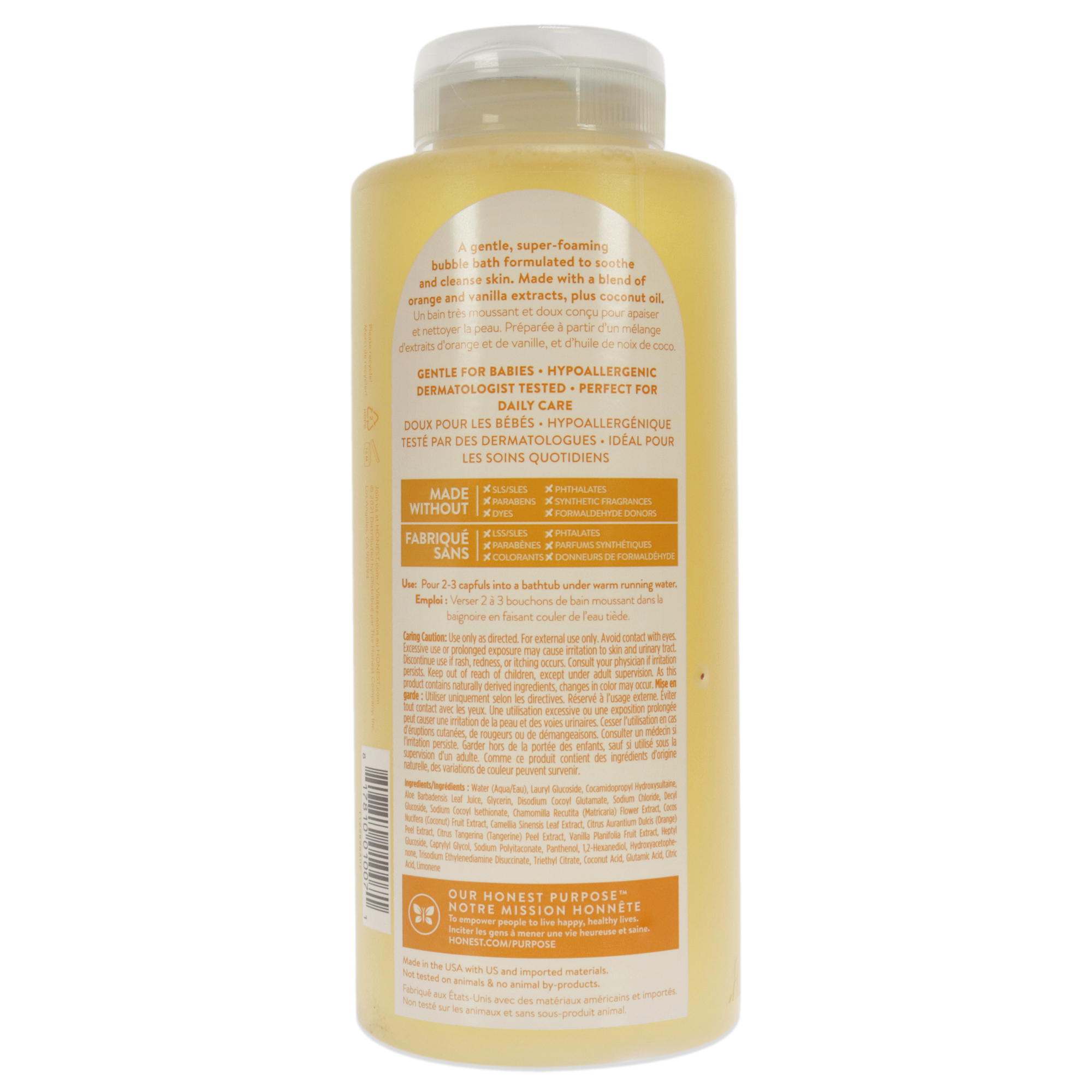 Foto 3 pulgar | Honest Bubble Bath Everyday Gentle - Sweet Orange Vanilla For Kids 12 Oz Bubble Bath