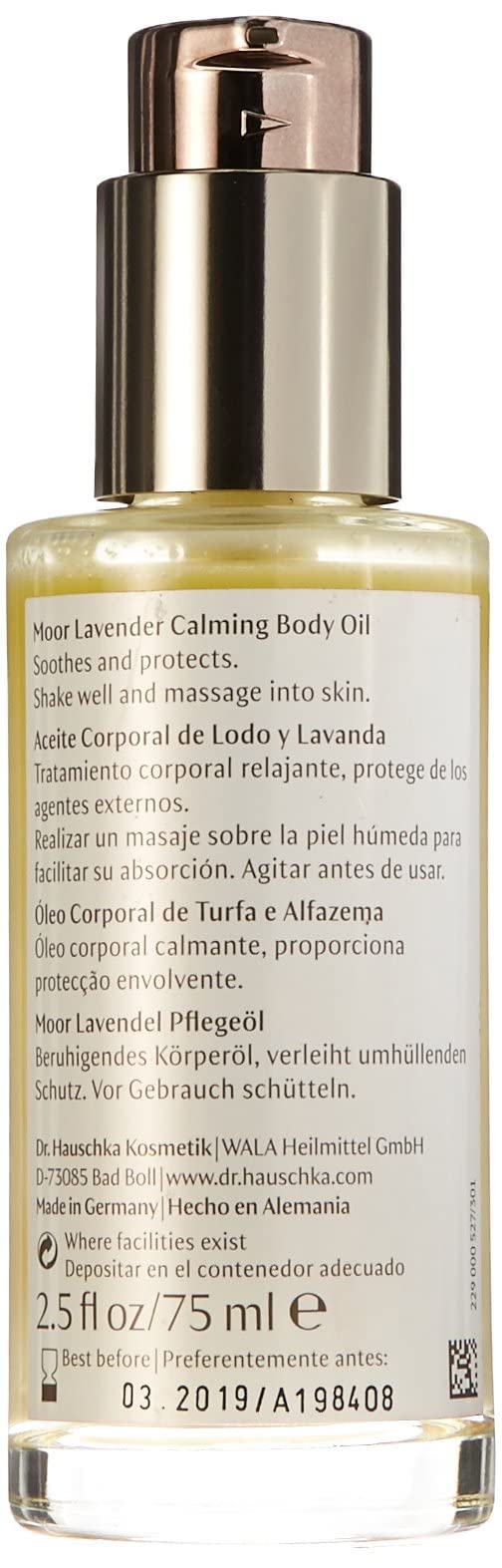 Foto 3 pulgar | Aceite Corporal Dr. Hauschka Moor Lavanda Calmante 75 Ml - Venta Internacional.