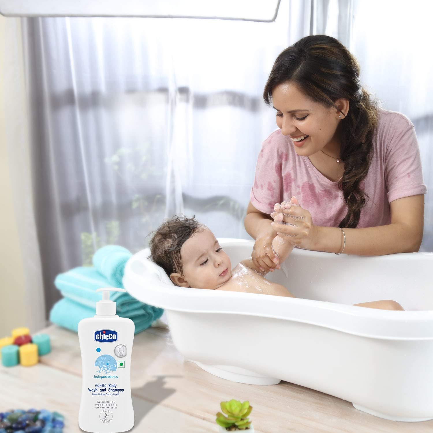 Foto 5 pulgar | Champú Y Jabón Corporal Chicco Baby Moments Gentle (500 Ml) - Venta Internacional.