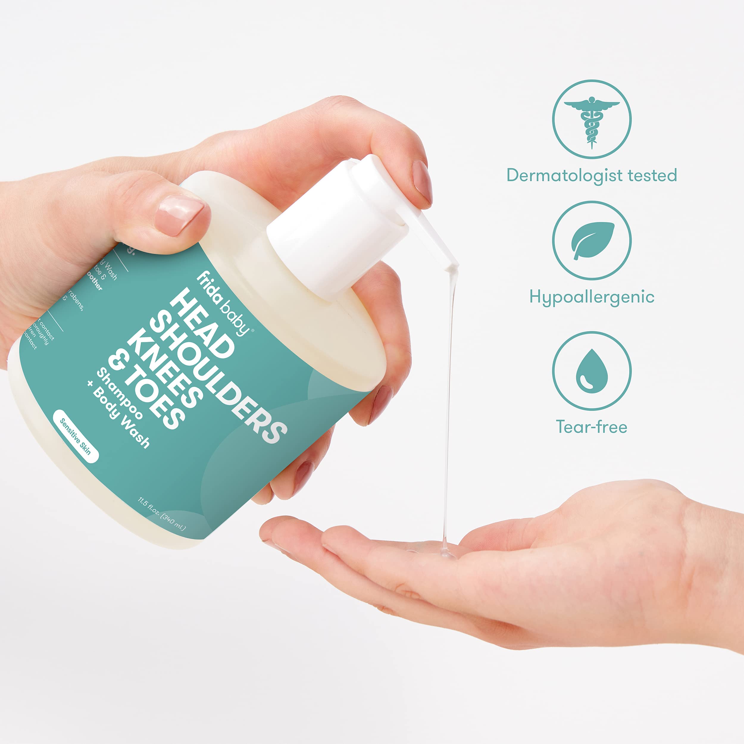 Foto 6 pulgar | Shampoo Y Gel De Baño Frida Baby De Pies A Cabeza 340 Ml - Venta Internacional