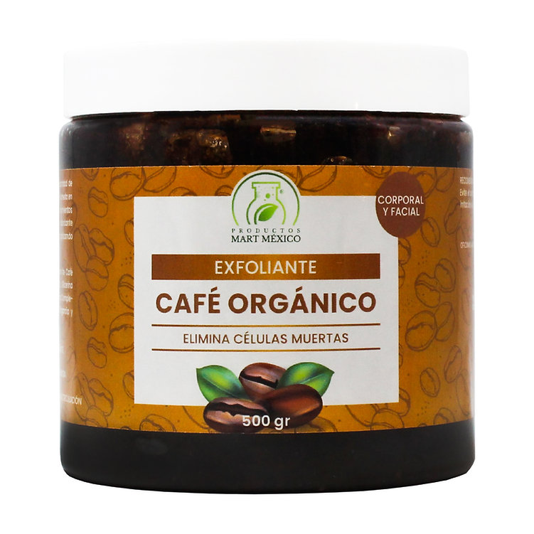 Exfoliante de Café Orgánico Facial Hidratante Estimula Productos Mart 1 k