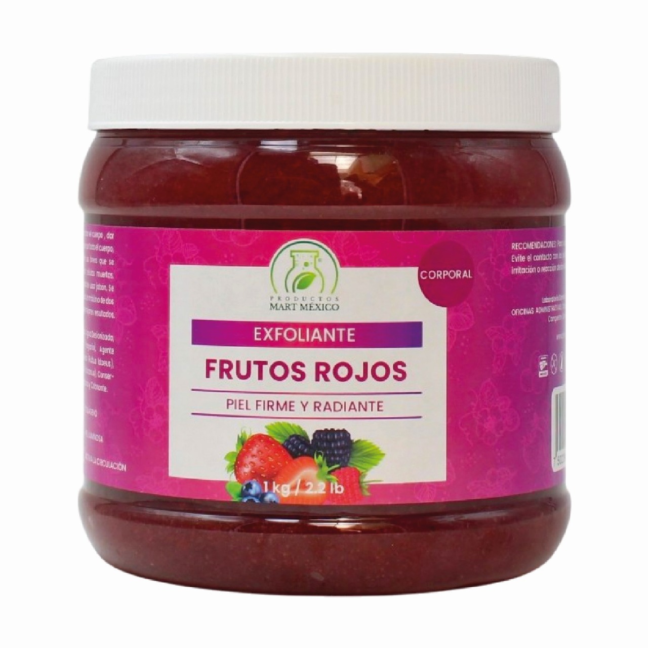Exfoliante de Frutos Rojos Corporal Estimula Hidrata Mart 1kg