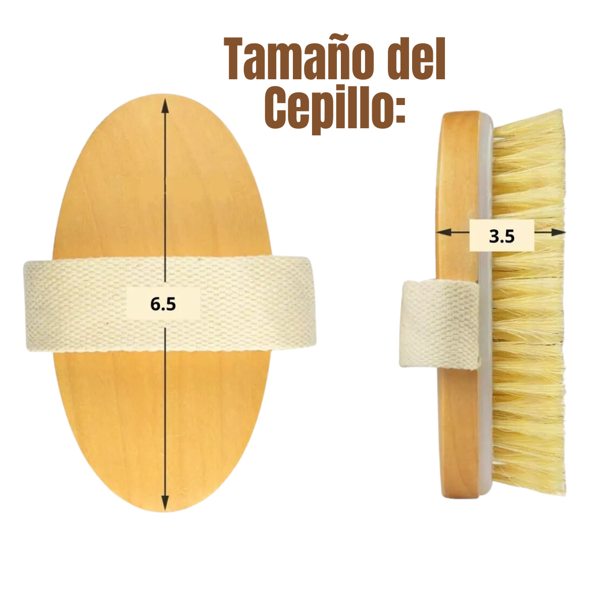 Foto 5 pulgar | Cepillo Exfoliante Corporal Natural De Bambú Y Madera