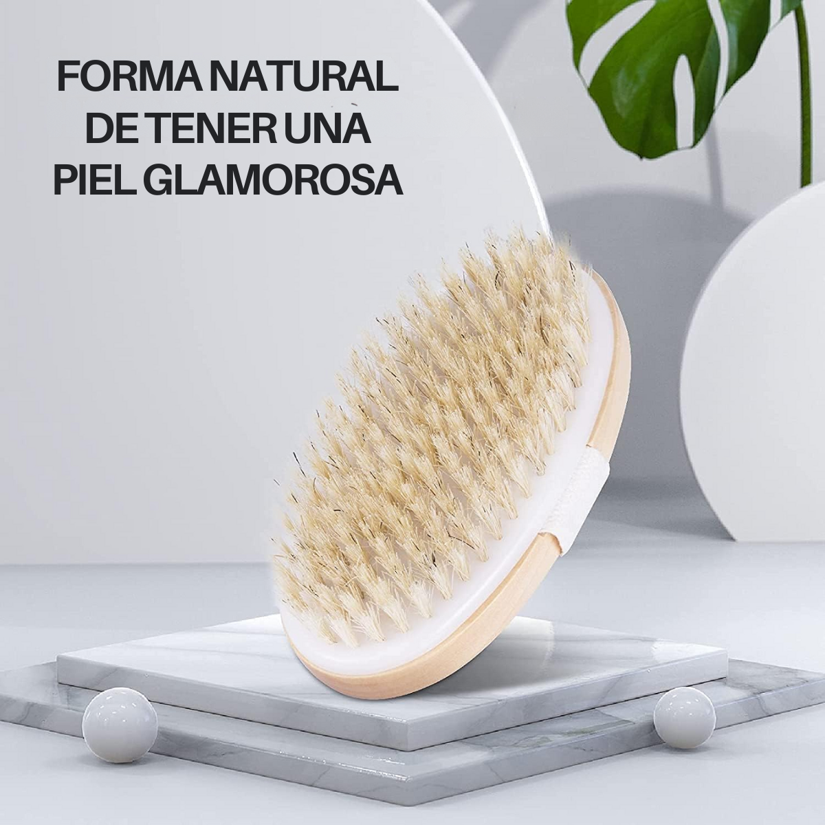 Foto 8 pulgar | Cepillo Exfoliante Corporal Natural De Bambú Y Madera