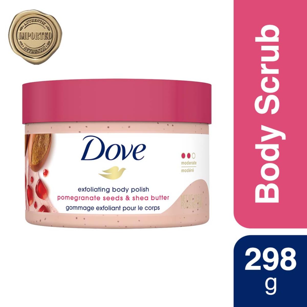 Foto 3 pulgar | Exfoliante Corporal Dove Granada y Manteca de Karité 298 g Silky Skin - Venta Internacional