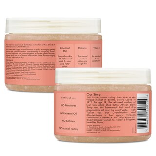 Foto 2 | Exfoliante Corporal Shea Moisture de Coco 360 ml 2 Piezas - Venta Internacional