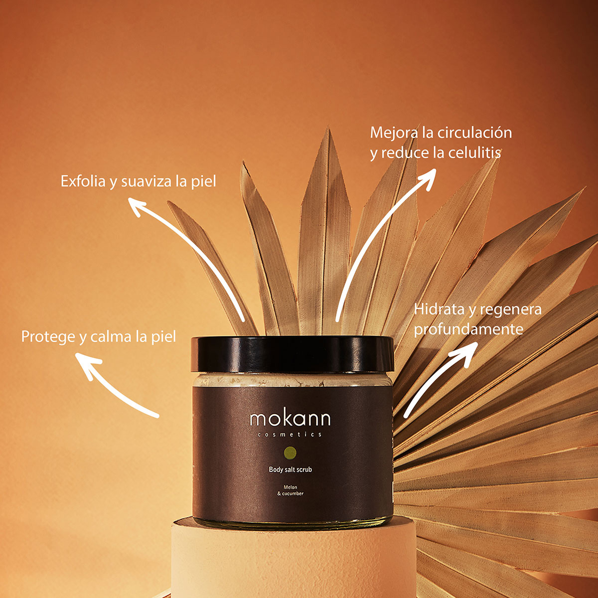Foto 2 | Exfoliante Corporal Mokann Sal Marina Con Melón Pepino 300g