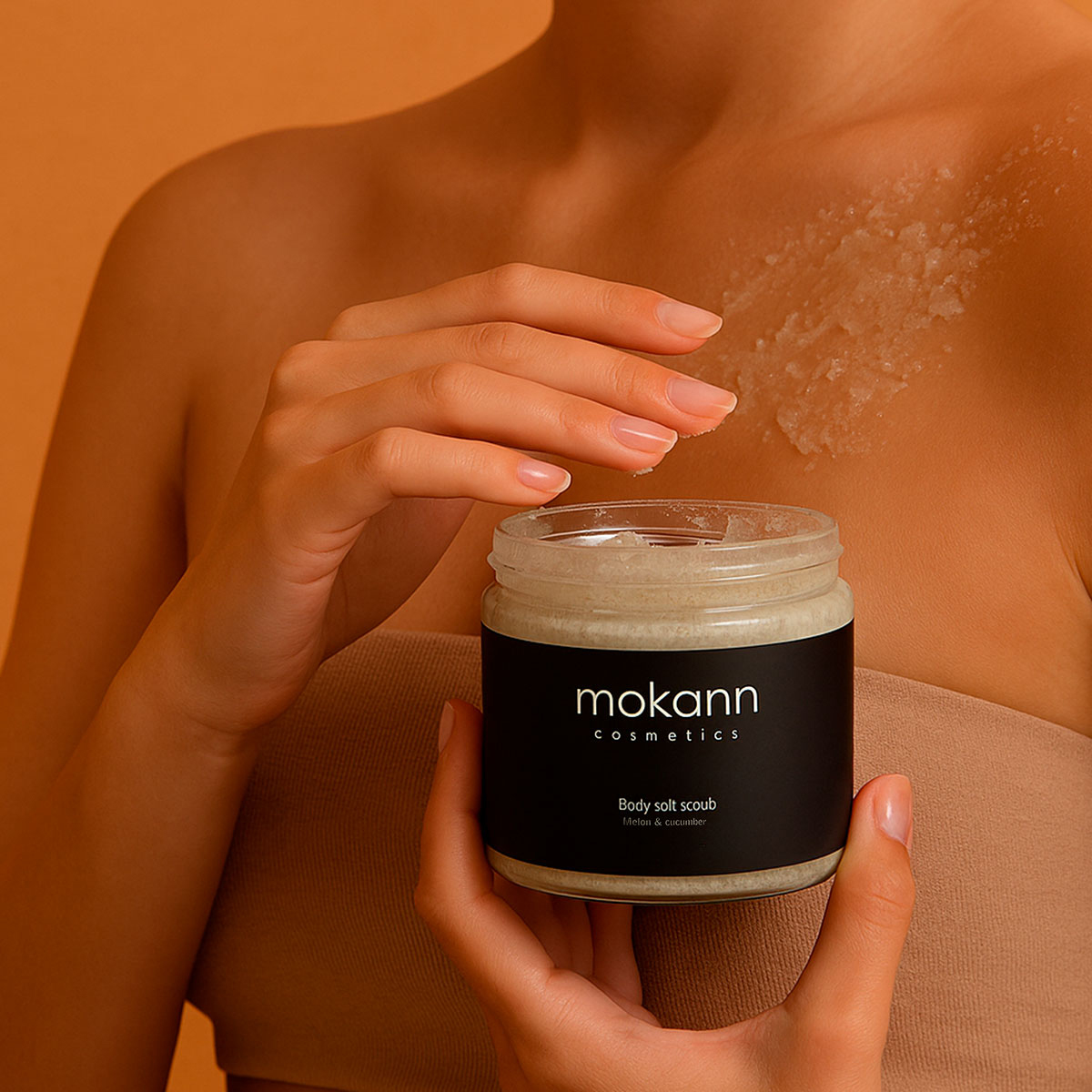 Foto 4 pulgar | Exfoliante Corporal Mokann Sal Marina Con Melón Pepino 300g