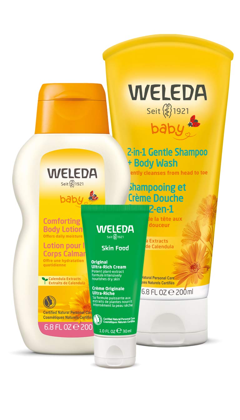 Foto 2 pulgar | Set De 3 Piezas De Champú Y Gel De Baño Weleda Baby Calendula 2 En 1 - Venta Internacional.