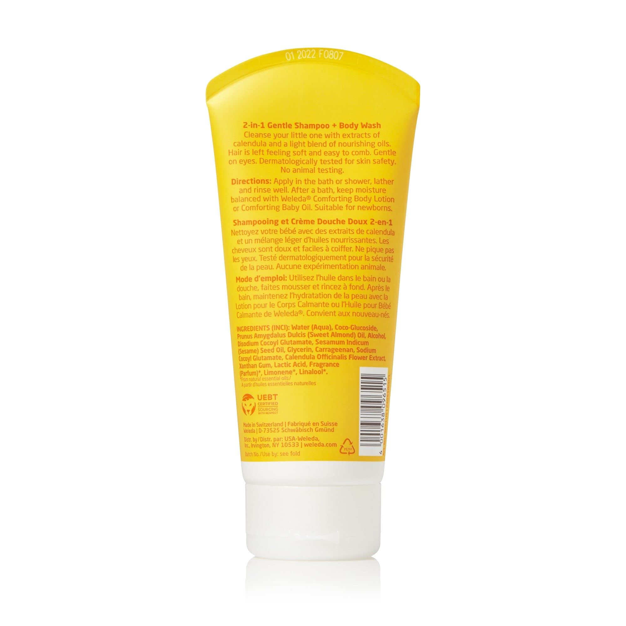 Foto 3 pulgar | Set De 3 Piezas De Champú Y Gel De Baño Weleda Baby Calendula 2 En 1 - Venta Internacional.