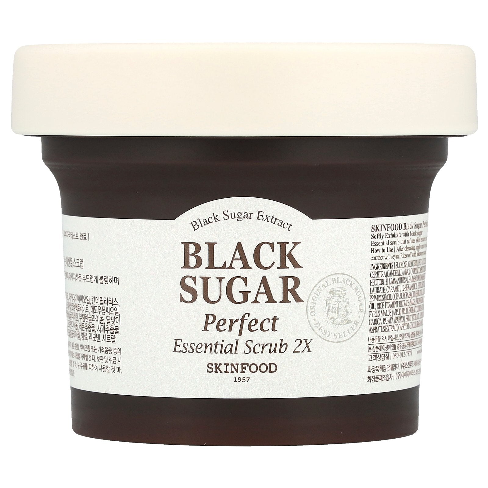 Foto 2 pulgar | Scrub Skinfood Black Sugar Perfect Essential 2 Veces, 210 G - Venta Internacional.