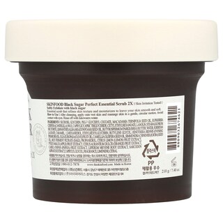 Foto 2 | Scrub Skinfood Black Sugar Perfect Essential 2 Veces, 210 G - Venta Internacional.
