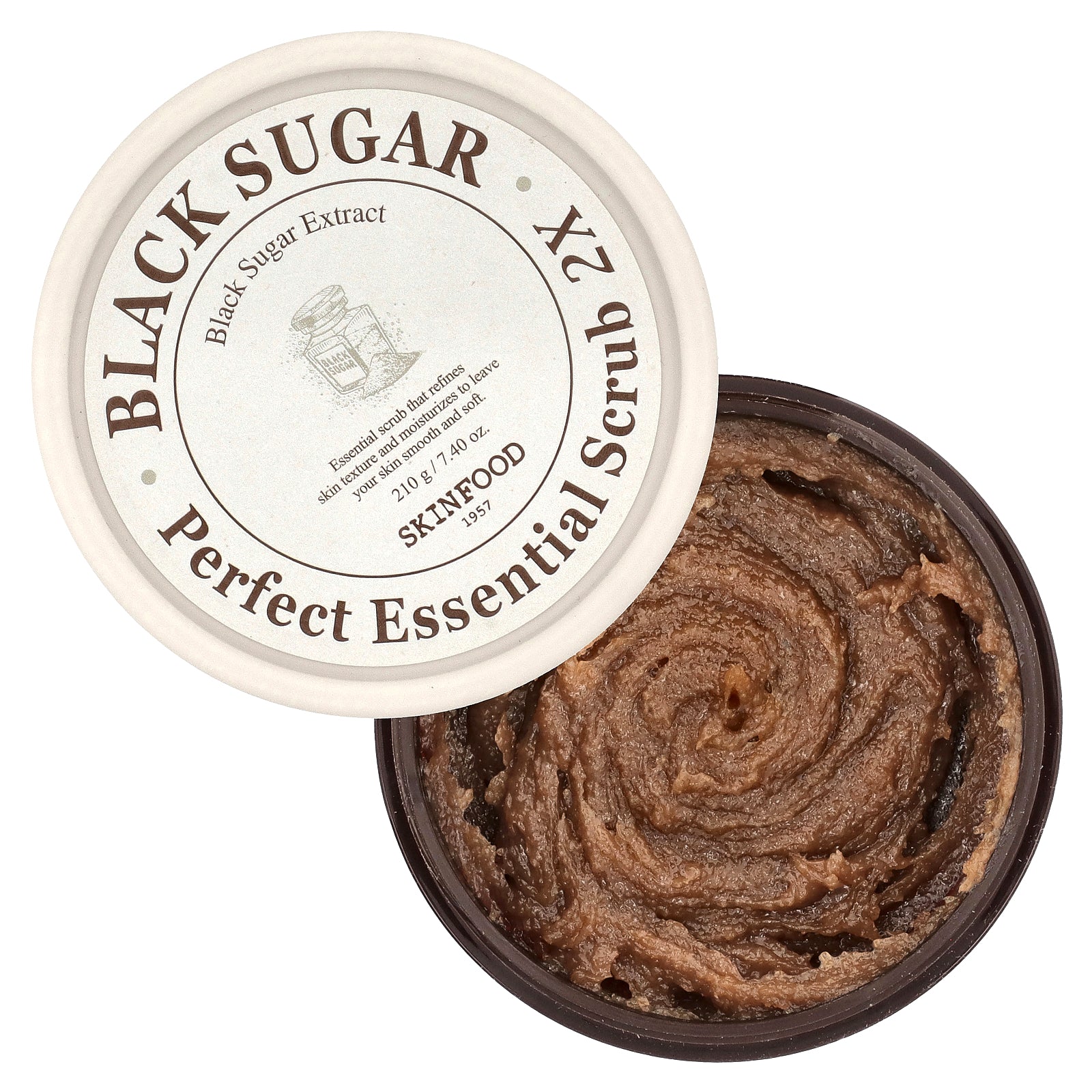 Foto 4 pulgar | Scrub Skinfood Black Sugar Perfect Essential 2 Veces, 210 G - Venta Internacional.