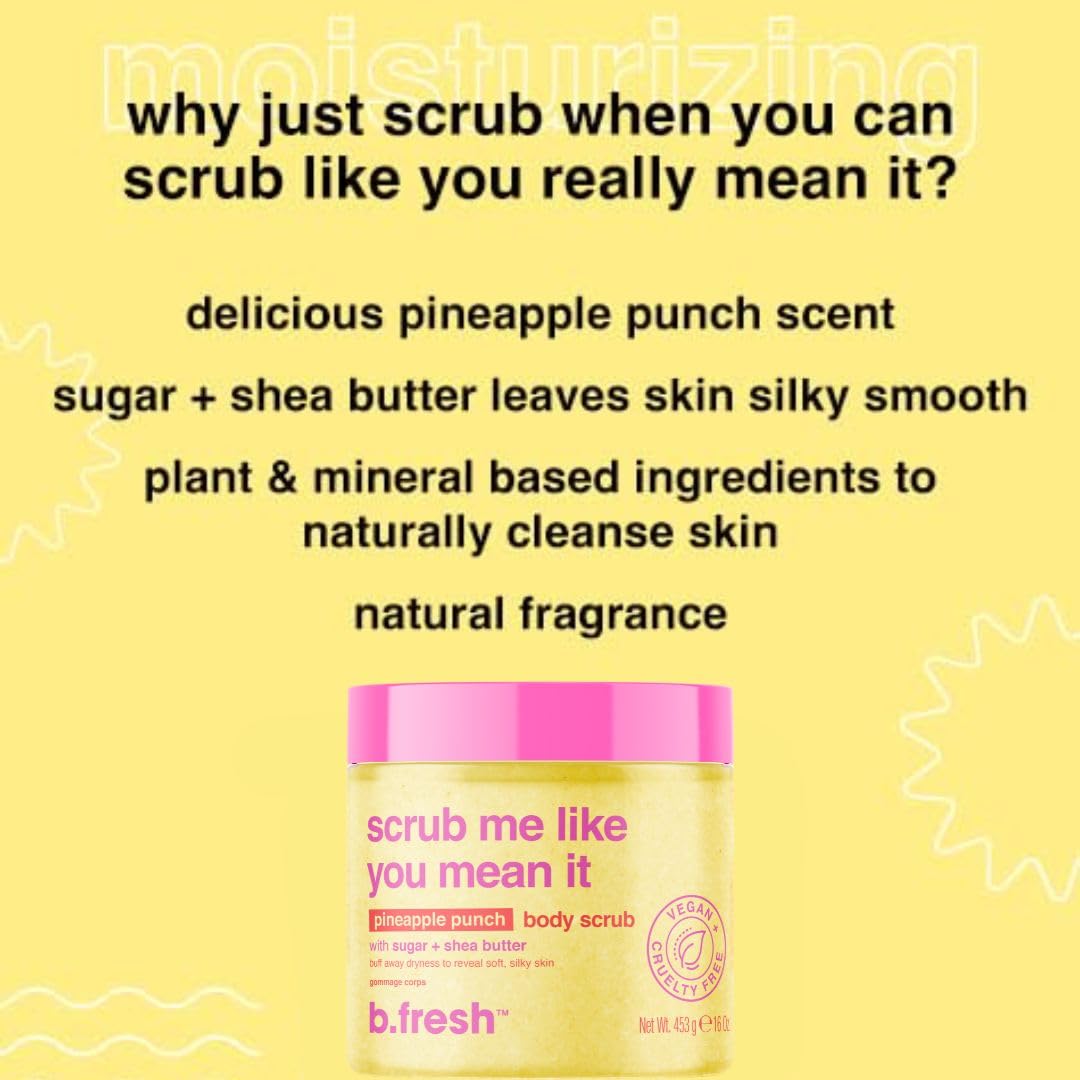 Foto 4 pulgar | Exfoliante Corporal B.fresh Scrub Me Like You Mean It Pineapple 480 Ml - Venta Internacional.