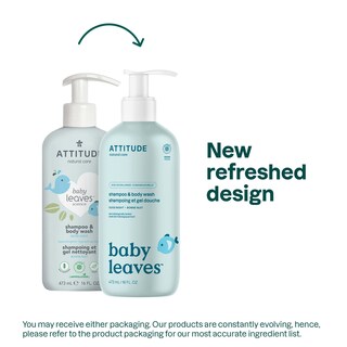 Foto 2 | Champú Y Gel De Baño Attitude 2 En 1 Para Bebé 473 Ml - Venta Internacional.