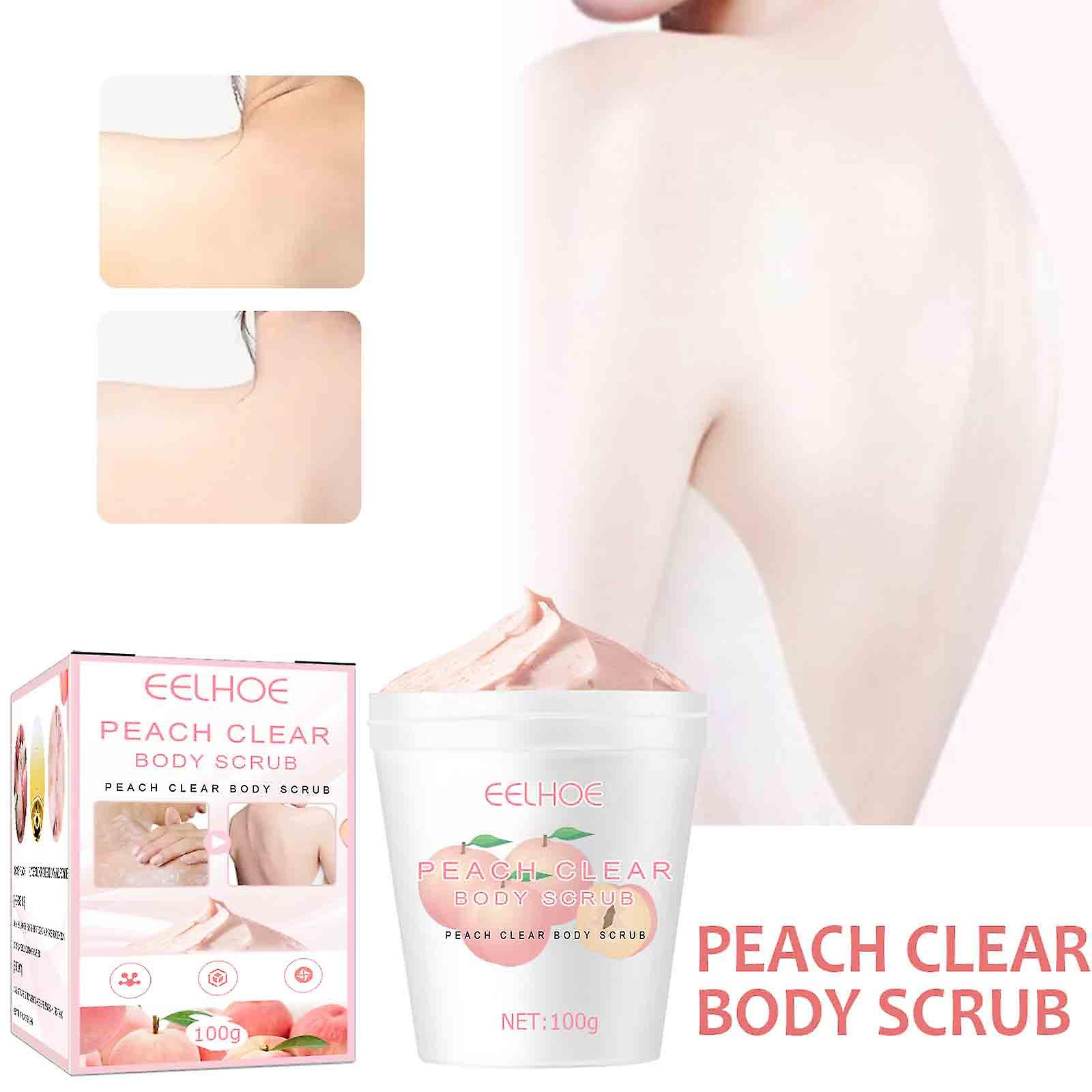 Crema Exfoliante Corporal Huoguo Peach Para Limpieza Profunda Y Blanqueamiento De La Piel - Venta Internacional.