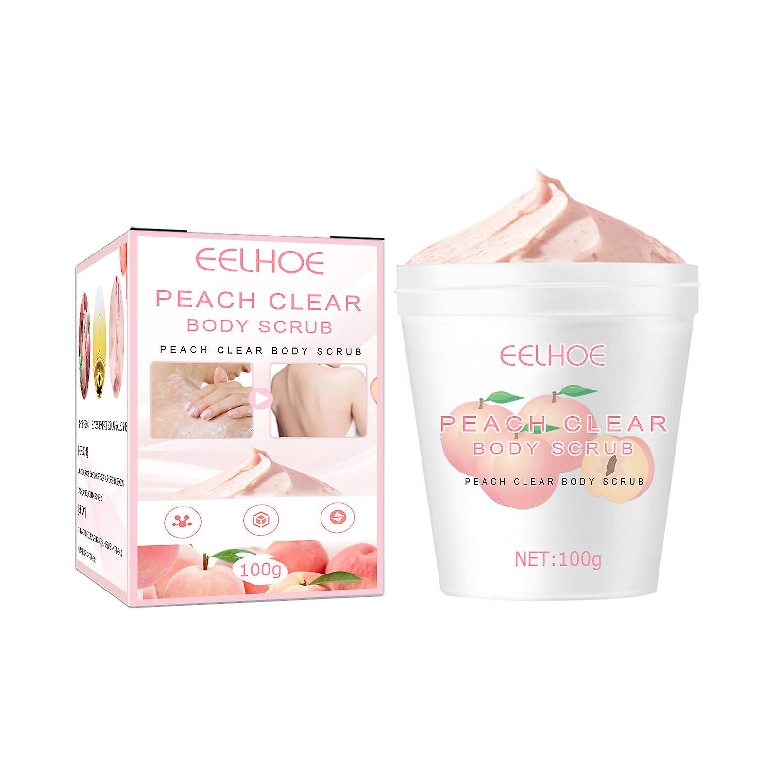 Crema Exfoliante Corporal Huoguo Peach Para Limpieza Profunda Y Blanqueamiento De La Piel - Venta Internacional.