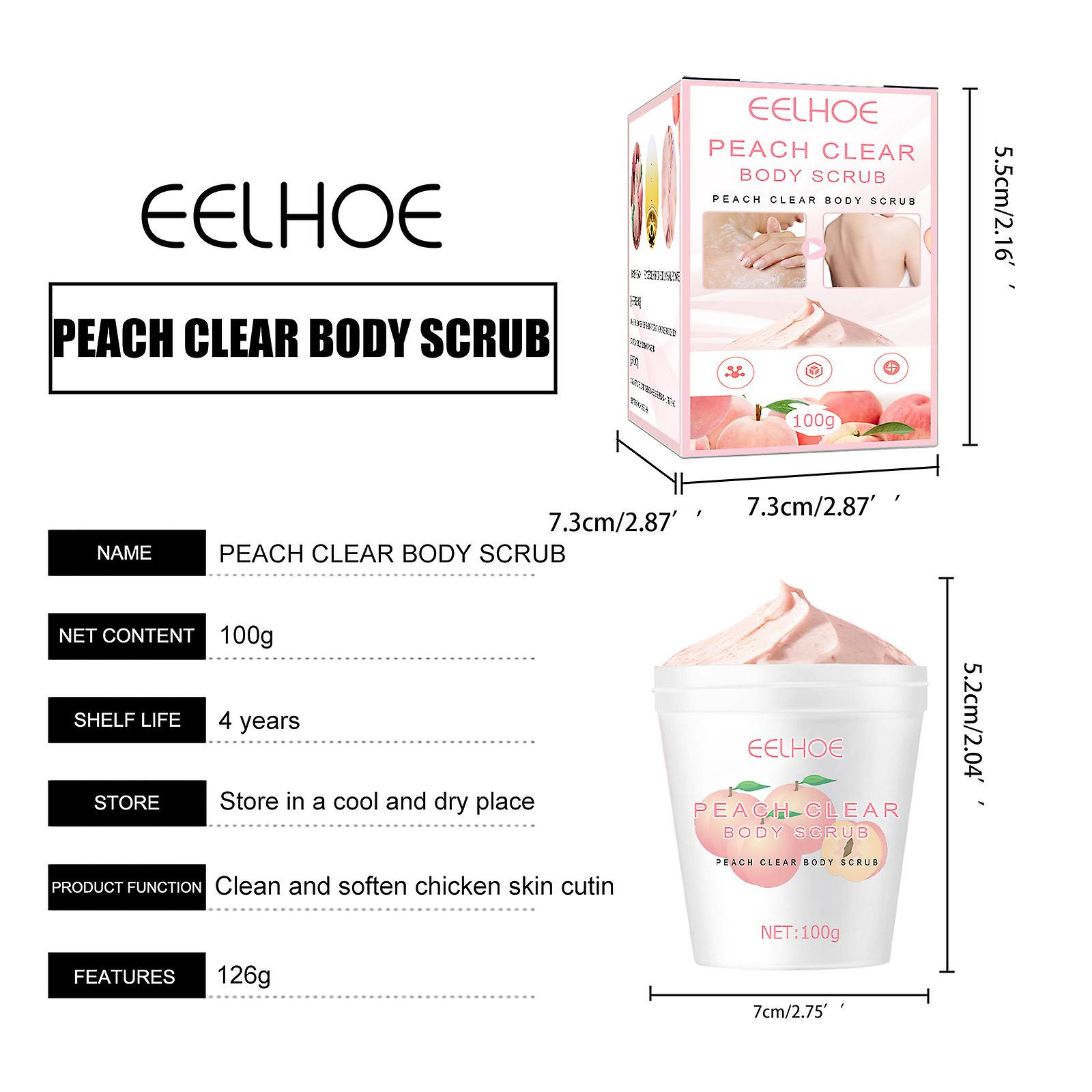 Foto 3 | Crema Exfoliante Corporal Huoguo Peach Para Limpieza Profunda Y Blanqueamiento De La Piel - Venta Internacional.