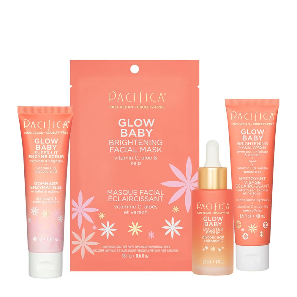 Foto 2 | Kit De Cuidado De La Piel Pacifica Beauty Glow Baby Vitamin C Vegan - Venta Internacional.