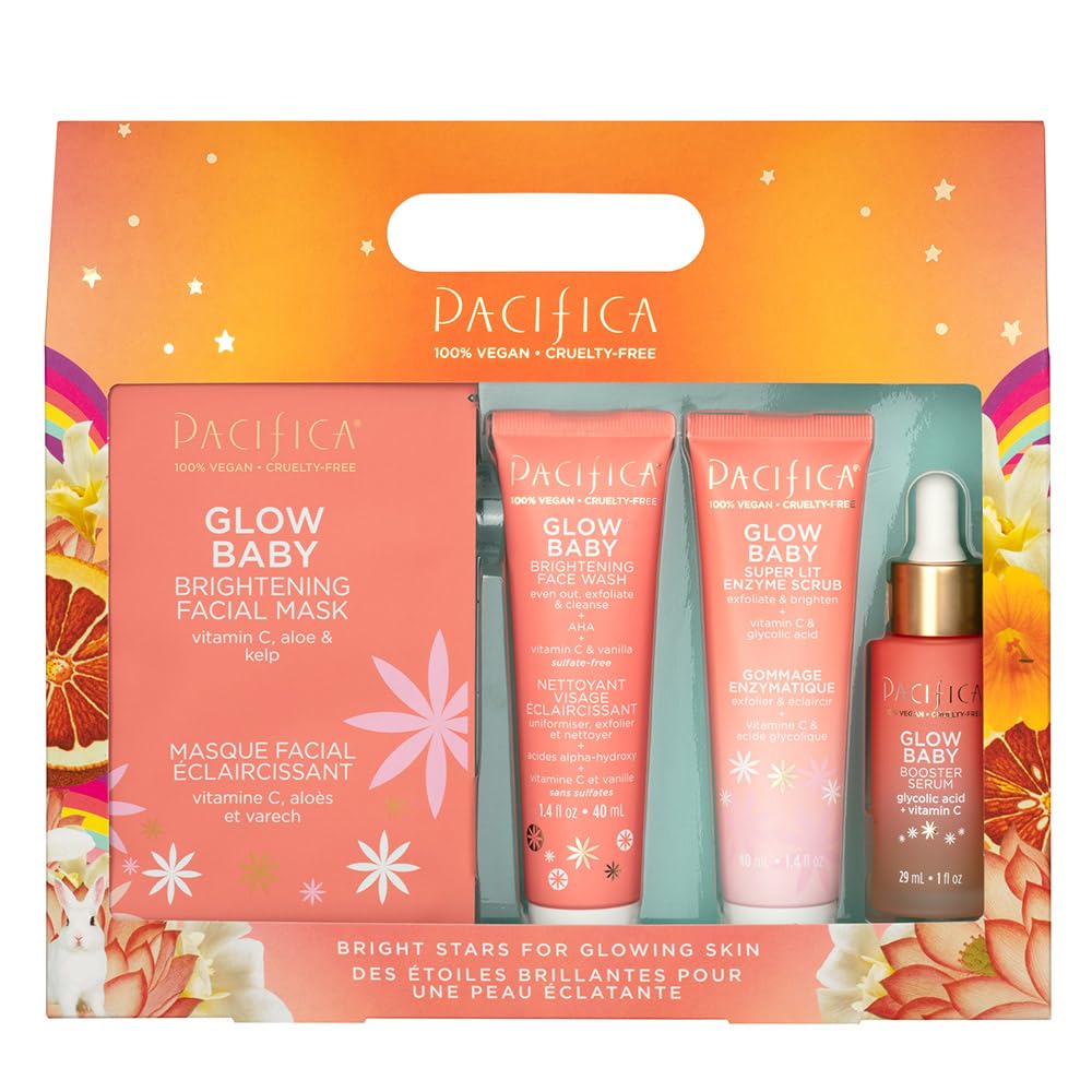 Foto 4 pulgar | Kit De Cuidado De La Piel Pacifica Beauty Glow Baby Vitamin C Vegan - Venta Internacional.