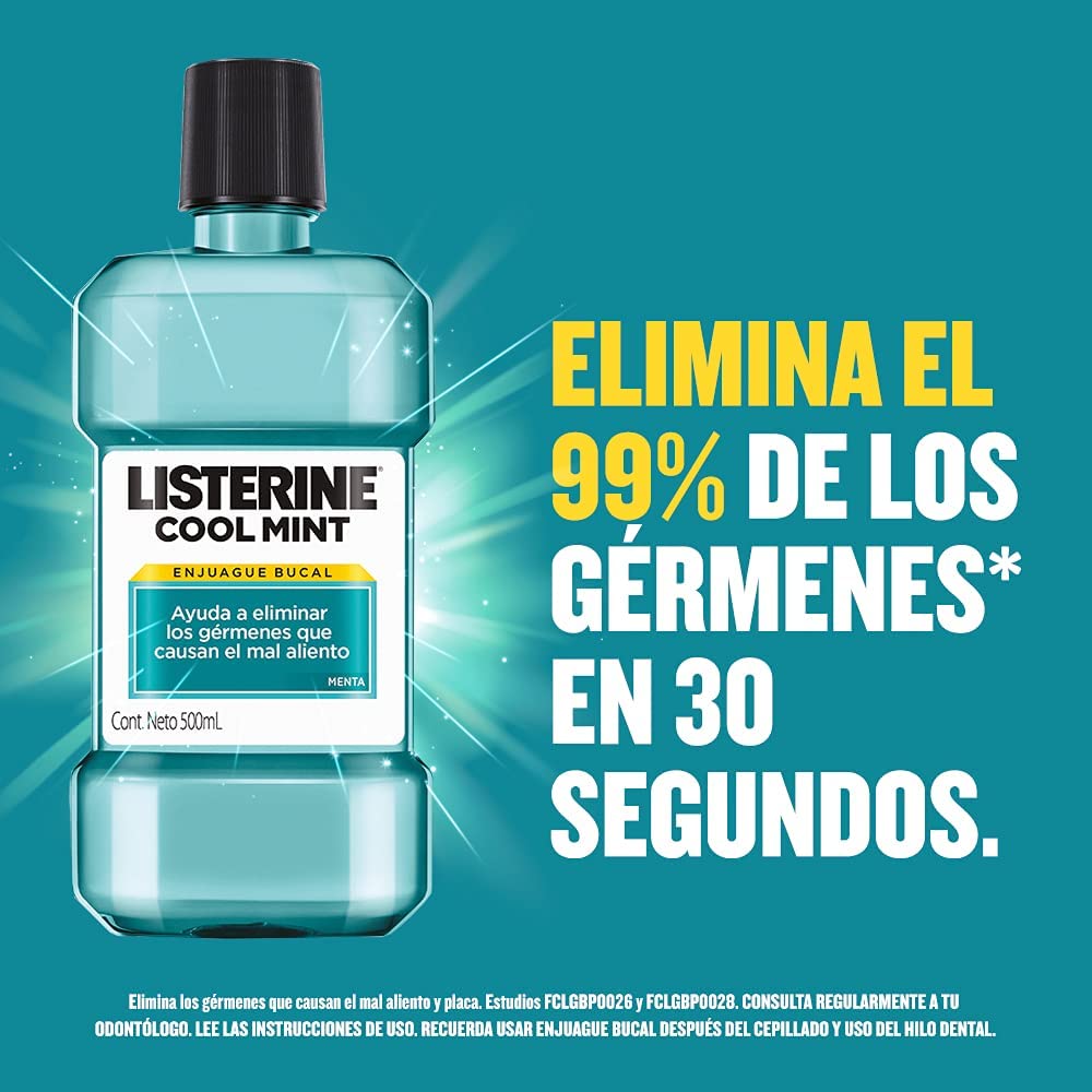 Foto 4 pulgar | Enjuague Bucal Listerine Cool Mint 500ml