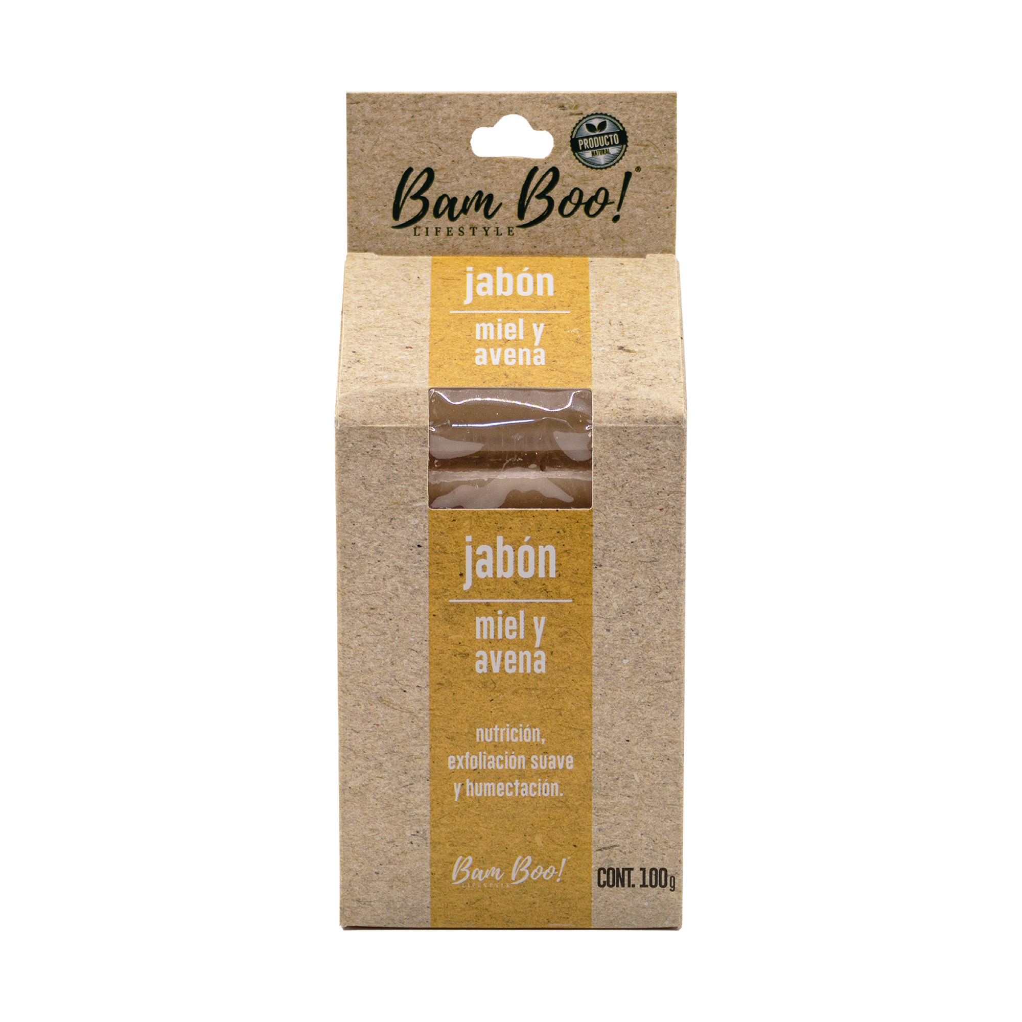 Foto 1 | Jabones de Miel y Avena 100 Gr Bam Boo! Lifestyle 3 Piezas