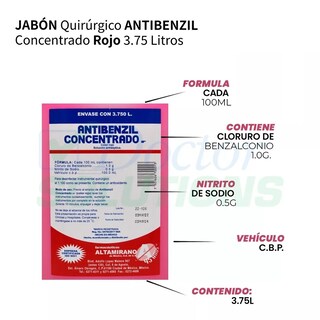 Foto 3 | Jabón Altamirano Antibenzil Concentrado de 3.75 L