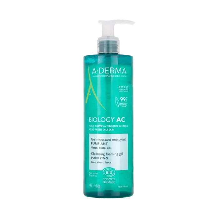 Foto 2 pulgar | Gel Limpiador Purificante A-derma Biology 400 ml
