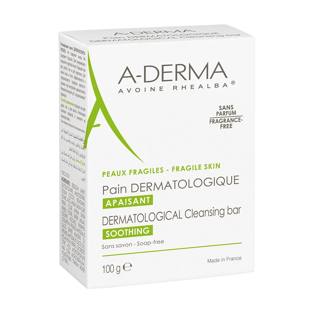 Barra Dermolimpiadora A-derma 100 g