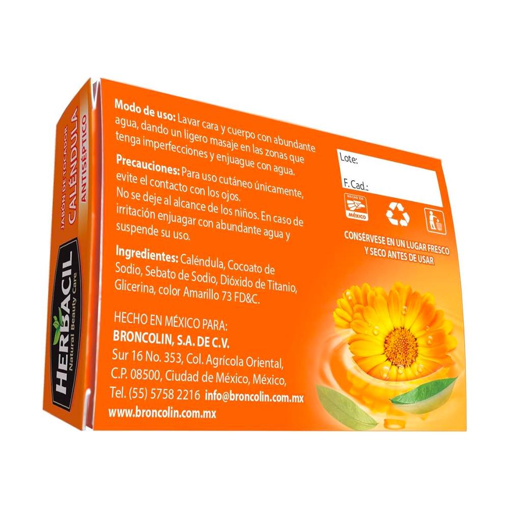 Foto 4 pulgar | Jabón Herbacil Caléndula 100 Gr