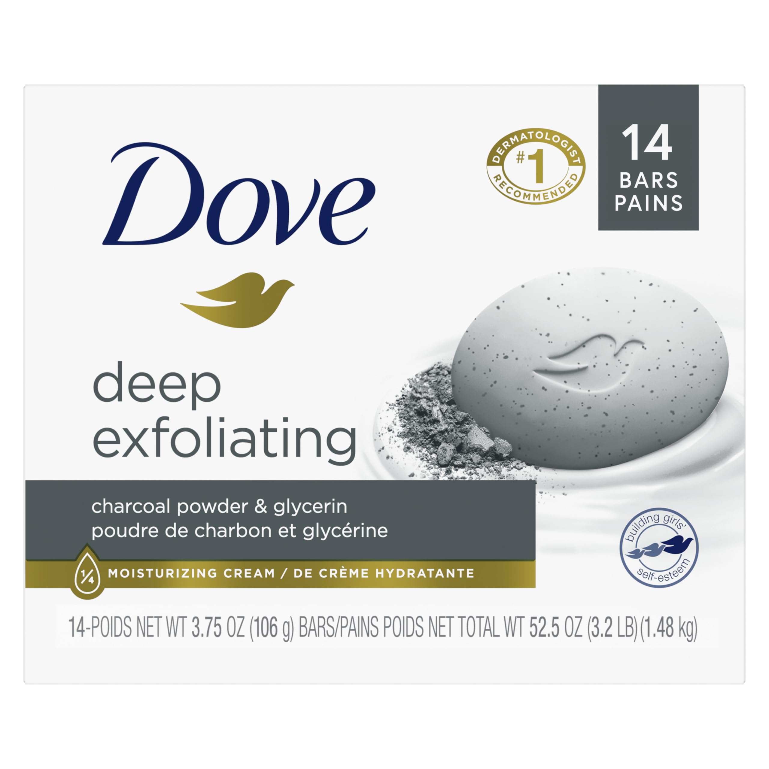 Foto 2 pulgar | Carbón En Polvo Exfoliante Profundo Soap Dove Beauty Bar 14 X 100 G - Venta Internacional